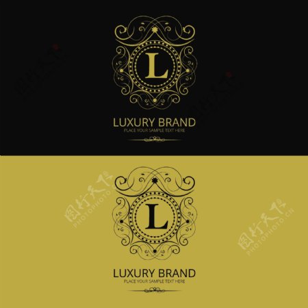字母L豪华品牌标志