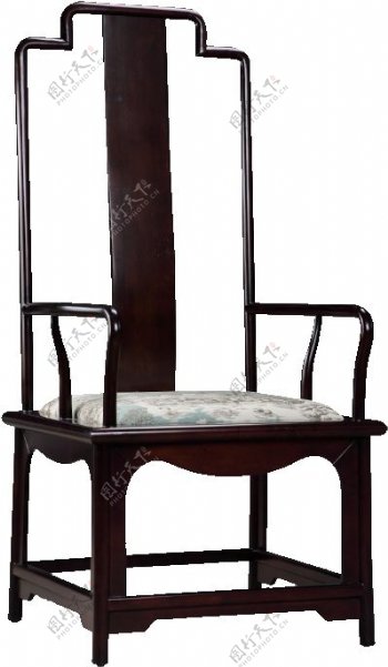 古代简约实木座椅图案PNG元素