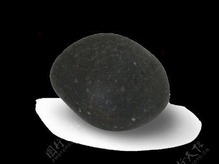 黑色鹅卵石免抠png透明图层素材