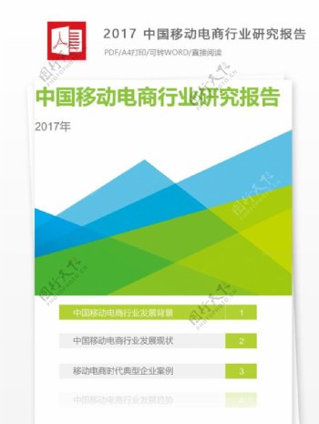 2017中国移动电商行业研究报告