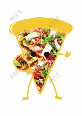 创意披萨大人图案