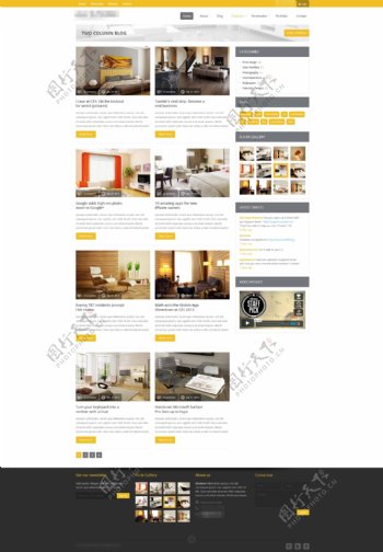 家居家具网站用户案例展示界面