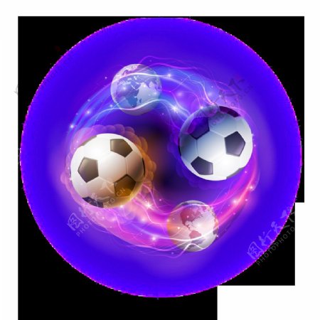创意星际足球png元素