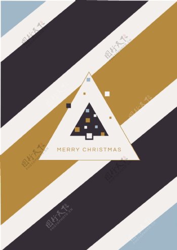 几何设计圣诞节背景矢量素材