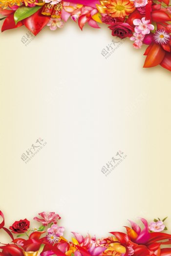 中国风红色喜庆海报