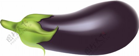 紫色茄子png元素