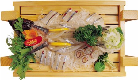 新鲜鱿鱼日式料理美食产品实物