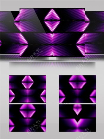 紫色光束水晶动态视频素材