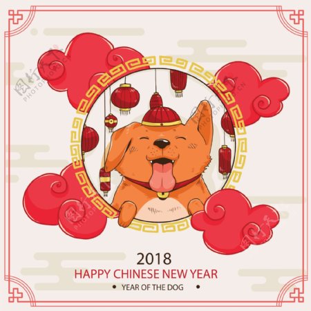 手绘中国新年元素