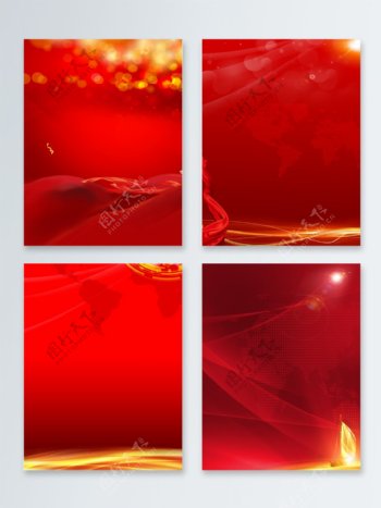 红色喜庆节日海报背景