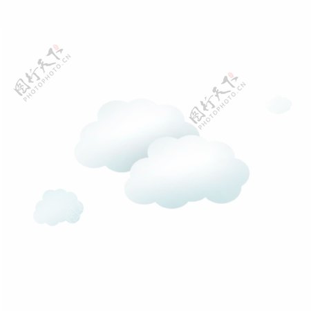 卡通云彩装饰图案云朵