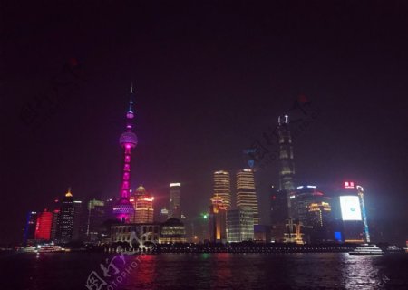 上海陆家嘴灯光夜景