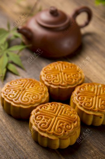广式月饼棚拍中秋节传统节
