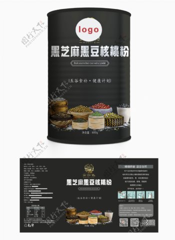 黑芝麻食品包装设计