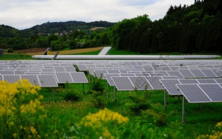 光伏板新能源太阳能发电站