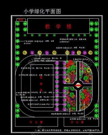 小学校园绿化平面图