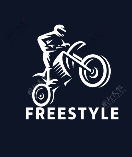 摩托车黑白logo