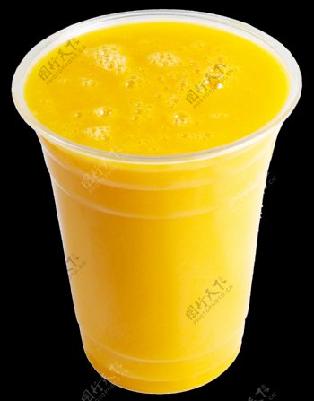 橙色夏日清爽饮品png产品实物素材