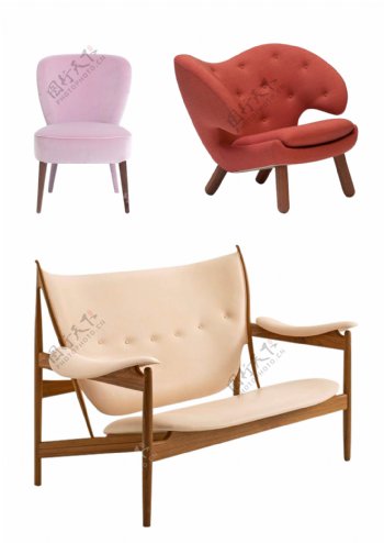 木制椅子家具透明底抠图素材