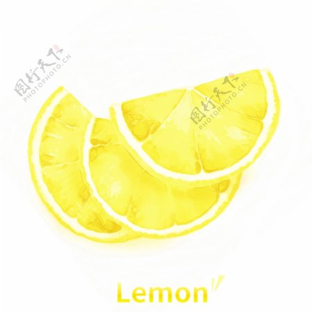 六种手绘柠檬原创商用元素