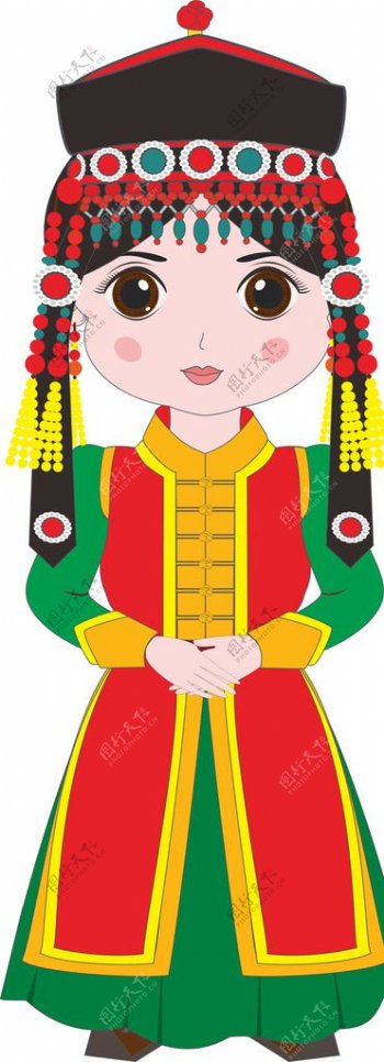 鄂尔多斯蒙族传统服饰