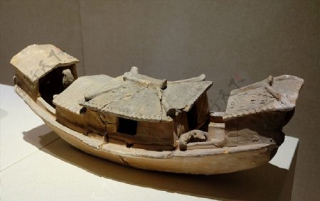 陶船模型