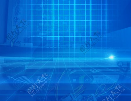 科技类主图主题数码机器背景蓝色素材背景