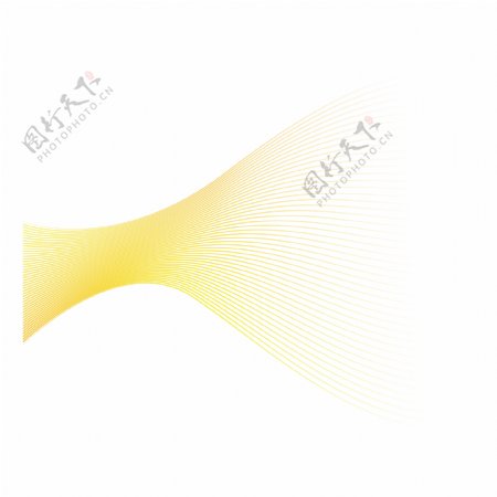 黄色渐变线条开放形状素材装饰底纹图案