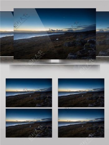 唯美冰岛自然风光视频素材