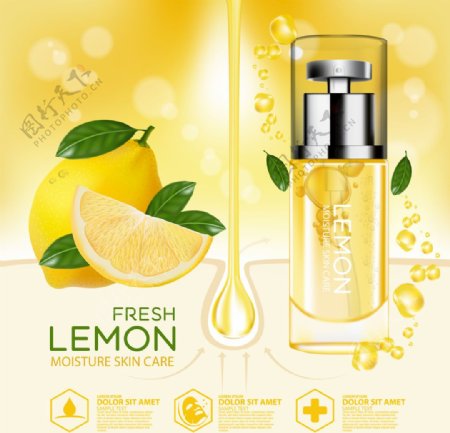 柠檬护肤品广告
