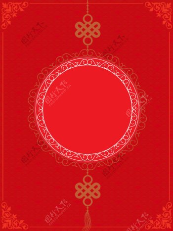 红色喜庆春节新年过年年货节年礼背景