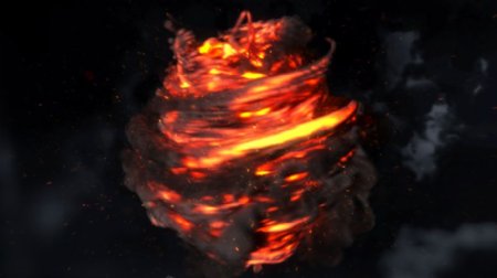 大气火焰开场动画logo模板