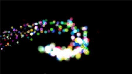 彩色光斑粒子动态视频素材