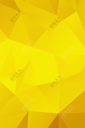 黄色橙色色块分割菱形同色系背景