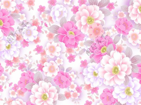 粉色的碎花背景