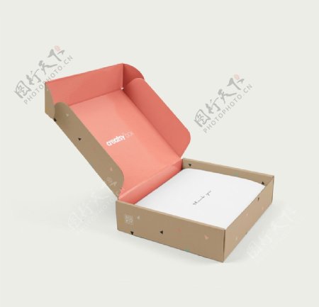 披萨包装盒食品包装模板贴图样机