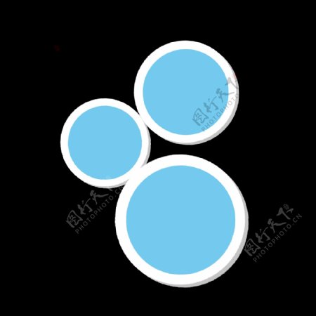 圆形蓝色分类图标