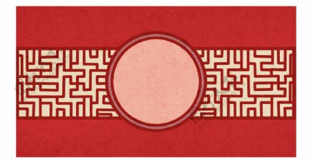 中国风红色喜庆边框纹理