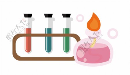 化学实验装饰插画