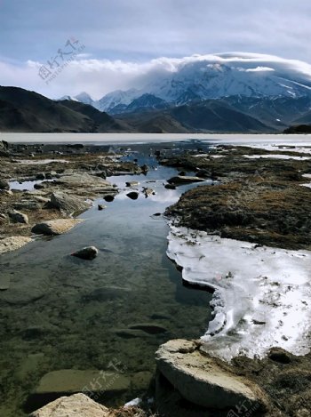 喀什雪山冰湖