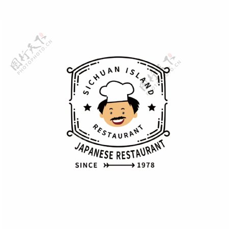 小清新卡通餐饮logo