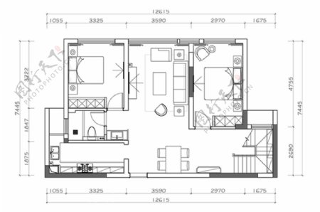 自建别墅户型CAD平面方案