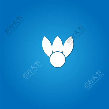 简约羽毛球logo