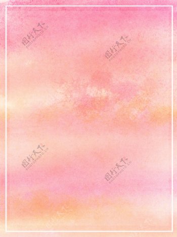 原创晕染粉红系水彩手绘优雅浪漫背景素材