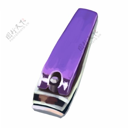 紫色修剪指甲刀