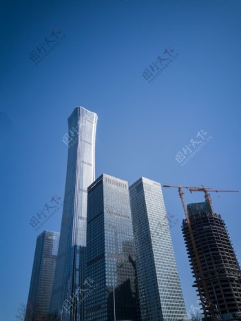 城市高楼建筑群风貌