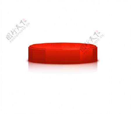 形状独特的红色圆形