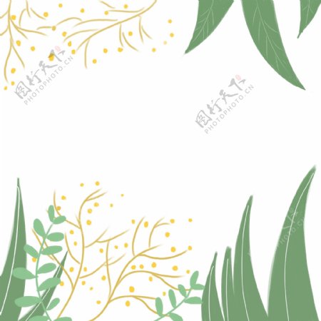 植物装饰边框