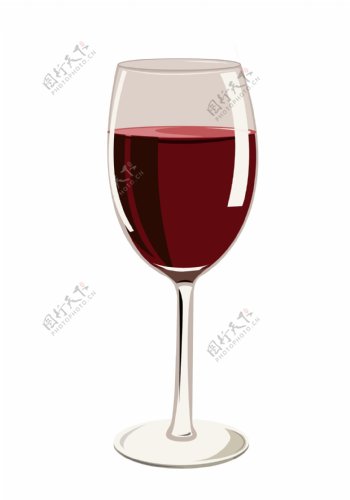 一杯美味葡萄红酒