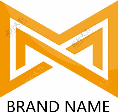 M字母企业logo